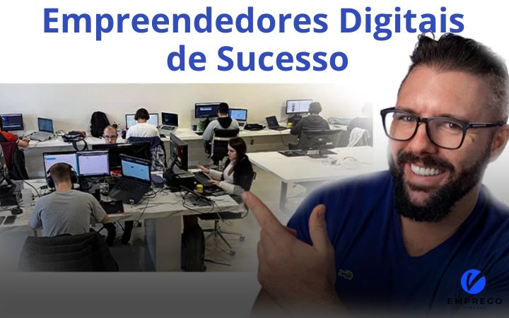 Empreendedor de sucesso utilizando a Fórmula Negócio Online 5.0 - empregovirtual.com.br